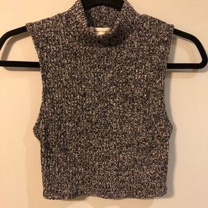 NWOT Marled Knit Sweater Crop Top Size S